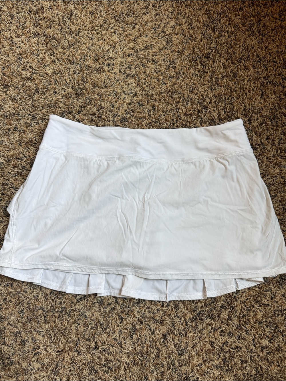 lululemon athletica White Pleated-Hem Athletic Skort